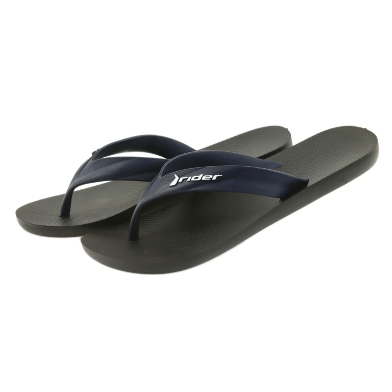Sapatos masculinos Rider flip-flops azul marinho preto 4