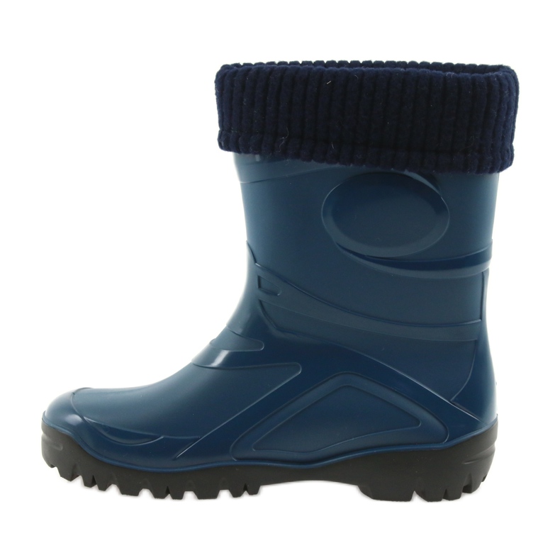 Demar botas de chuva sapatos femininos meia quente azul marinho 2