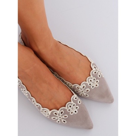 Bailarinas cinzentas com aberturas LT99P Cinza 2