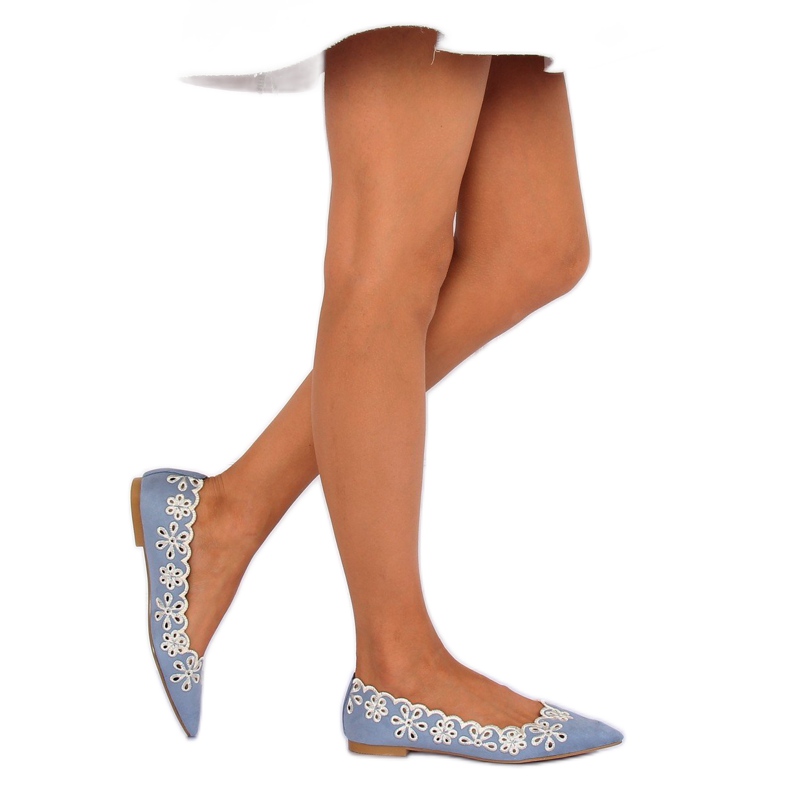 Bailarinas com aberturas azuis LT99P azul 1