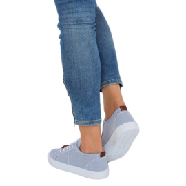 Tênis listrado azul JX70P Navy 2