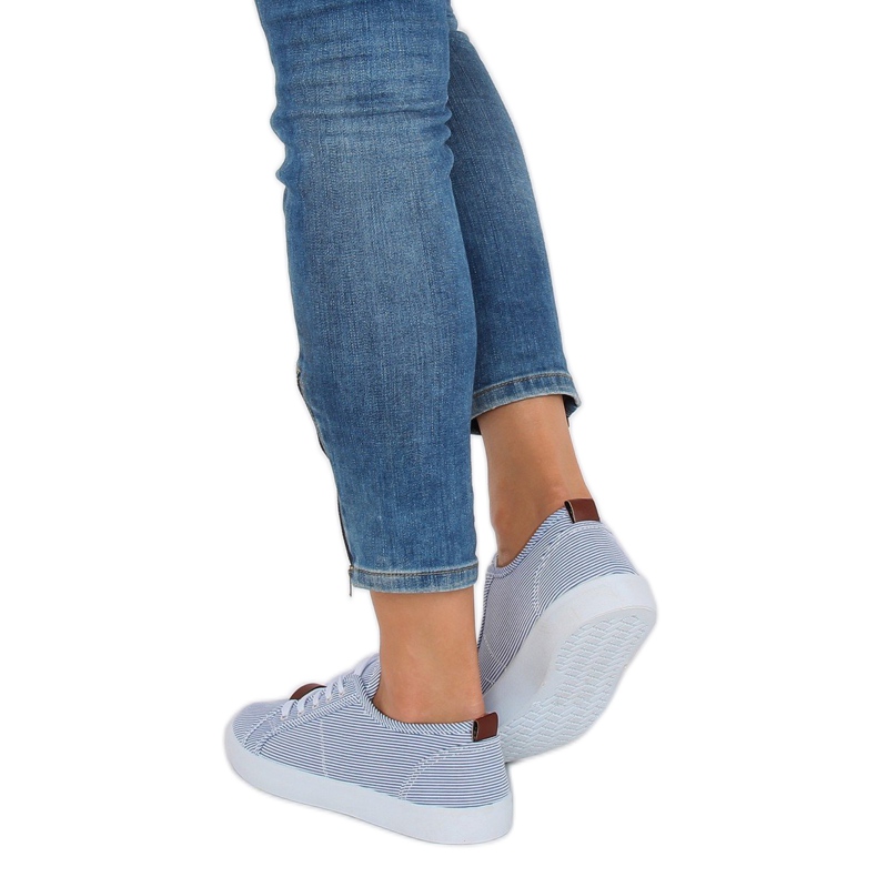 Tênis listrado azul JX70P Navy 2