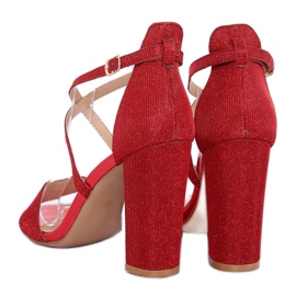 Sandálias no poste vermelho NC791 Vermelho 1