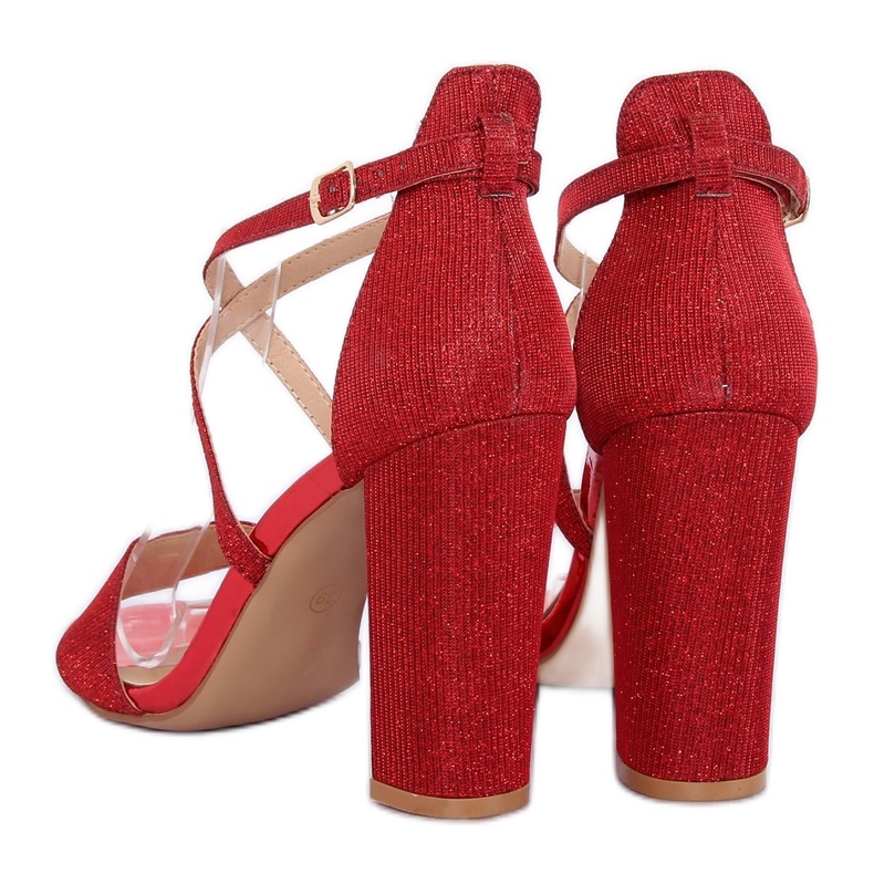 Sandálias no poste vermelho NC791 Vermelho 1