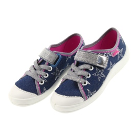 Sapatos infantis Befado, chinelos, tênis 251X113 cinza rosa azul marinho 6