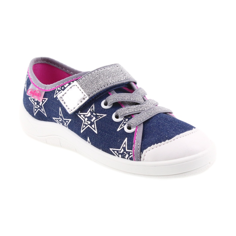 Sapatos infantis Befado, chinelos, tênis 251X113 cinza rosa azul marinho 1
