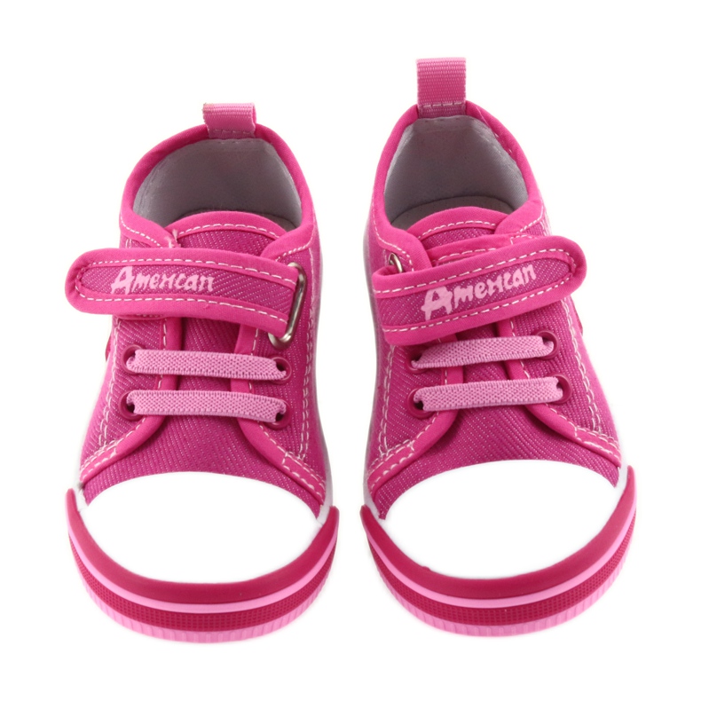 Tênis infantil American Club rosa com velcro 28/19 3