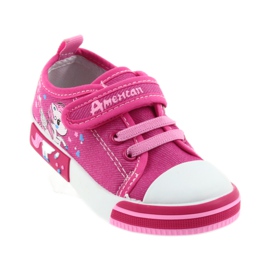 Tênis infantil American Club rosa com velcro 28/19 1