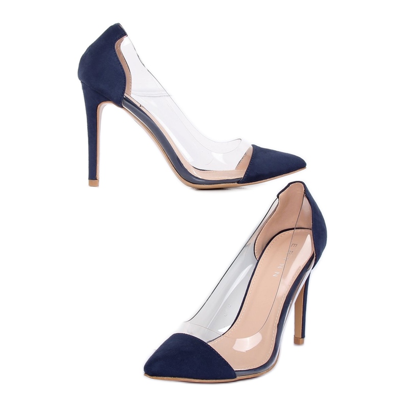 Alfinetes transparentes azul marinho 9003-56 Navy azul-marinho 1