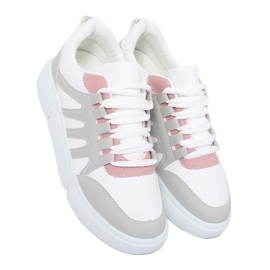 Tênis esportivos cinza BL150P branco e cinza 2