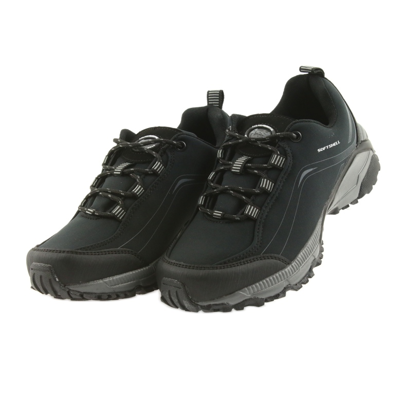 American Club Sapatos esportivos femininos amarrados softhell impermeável americano WT06 / 19 preto 4