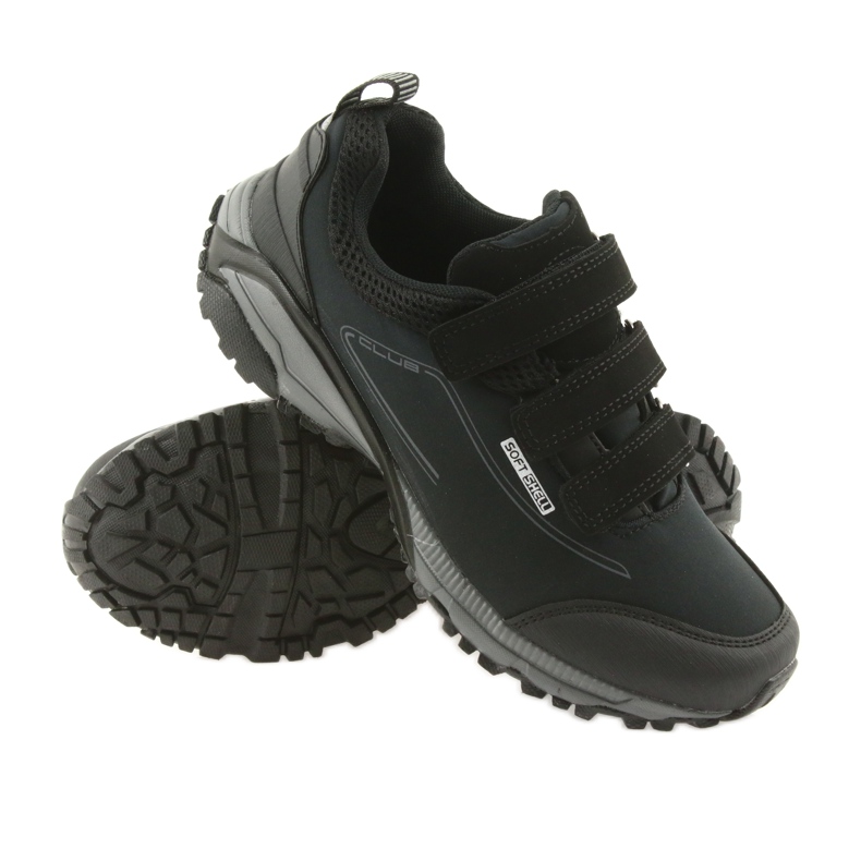 American Club Calçados esportivos femininos ADI com velcro americano impermeável soft-shell WT08 / 19 preto 3