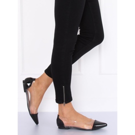 Bailarinas transparentes pretas N18-292 Black preto 1