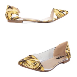 Bailarinas transparentes amarelas 333-60 Yellow amarelo 1