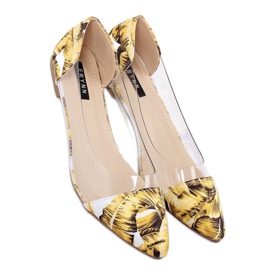 Bailarinas transparentes amarelas 333-60 Yellow amarelo 2