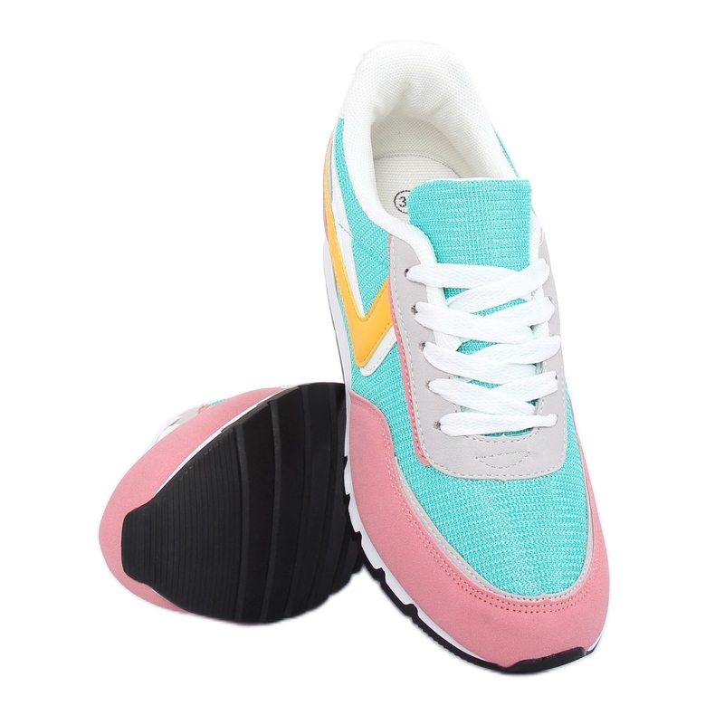 CB-02 sapatos esportivos rosa rosa e azul amarelo 1