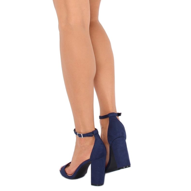 Sandálias no posto azul marinho Y2385-27 Navy 2