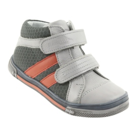 Sapatinhos infantis Velcro Ren But 3225 cinza / laranja multicolorido azul marinho 1