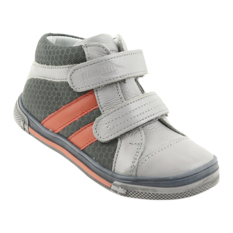Sapatinhos infantis Velcro Ren But 3225 cinza / laranja multicolorido azul marinho 1