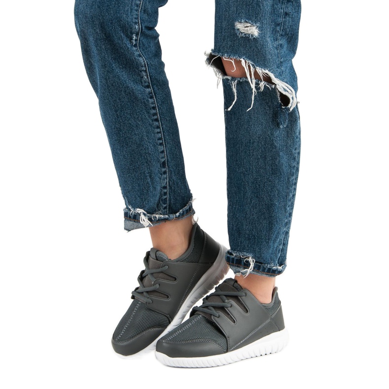 Calçados esportivos leves cinza 1