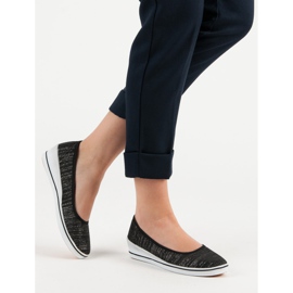 Comer Black Ballerina On Wedge preto 2