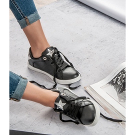 Calçados esportivos baixos preto cinza 1