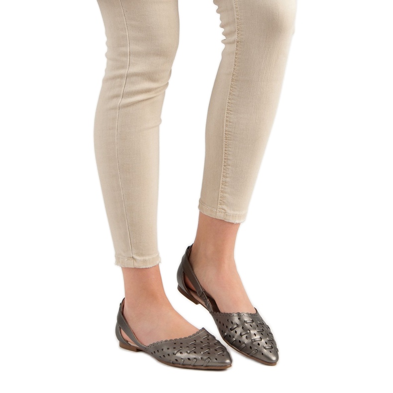 Bailarinas VINCEZA elegantes cinza 2