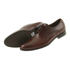 Tur Sapatos de couro masculino 388 marrom 5