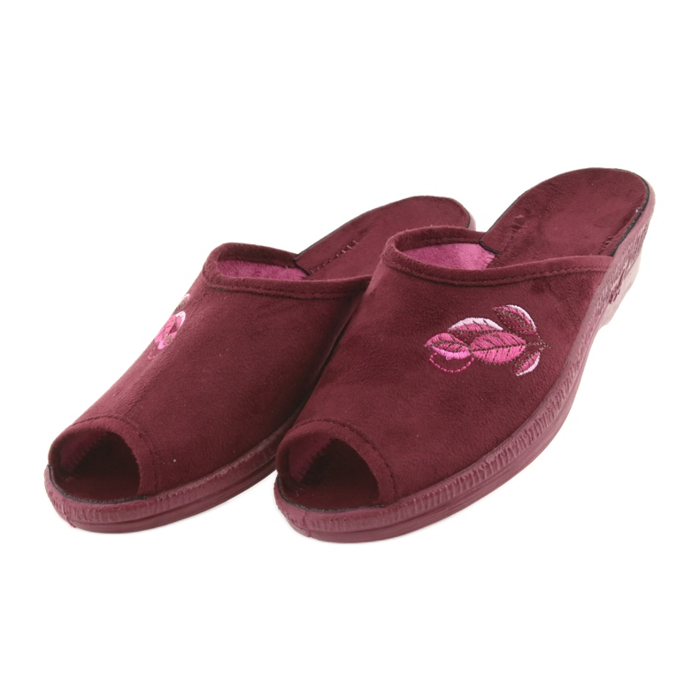 Chinelos Befado, sapatos femininos, chinelos pu 581D193 vermelho 3