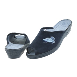 Chinelos Befado, sapatos femininos, chinelos pu 581D194 azul marinho 4