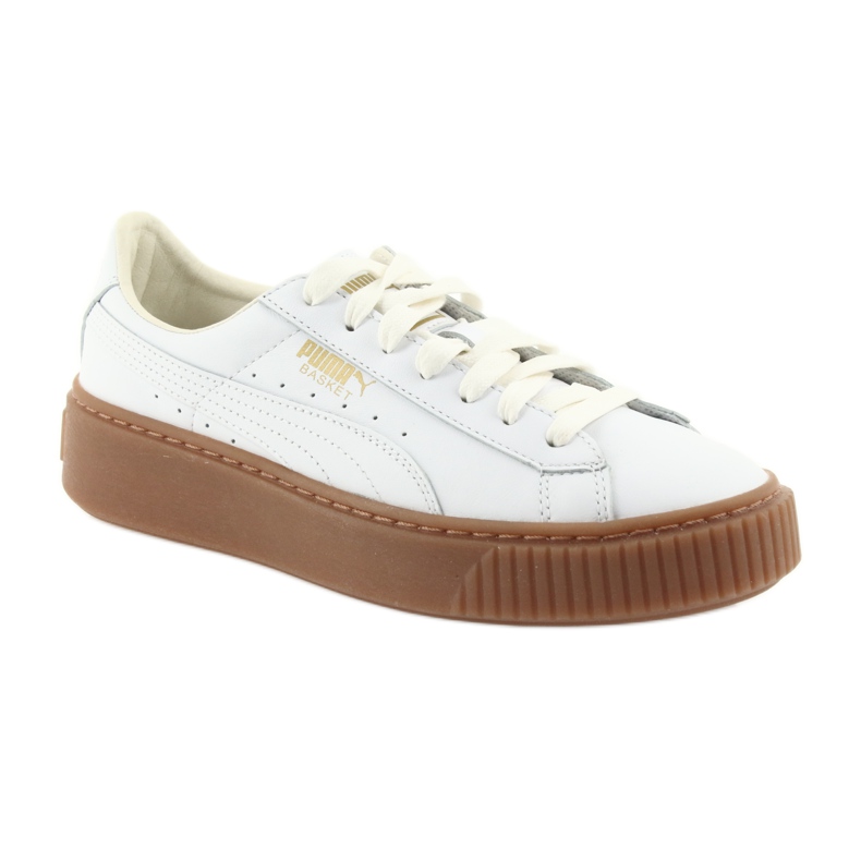 Puma Sapato feminino Basket Platform Core W 001 branco 1