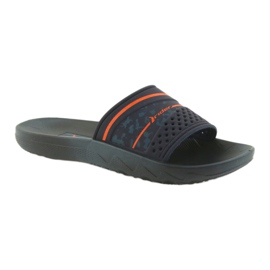Chinelos masculinos Rider 82499 azul marinho laranja azul-marinho 1