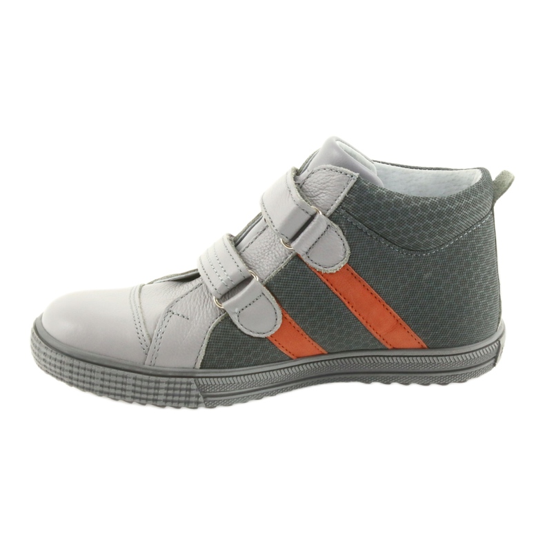 Ren But Sapatos de Reno, meninos com velcro 4275 Popiel/Orange cinza 2
