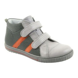 Ren But Sapatos de Reno, meninos com velcro 4275 Popiel/Orange cinza 1