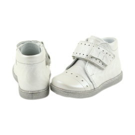 Calçados infantis de velcro Ren But 1535 com laço prateado prata 5