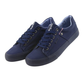 Tênis masculino Big Star, azul marinho amarrado 174094 azul-marinho 4