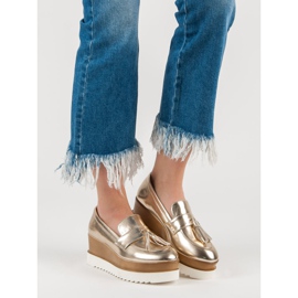 Corina Mocassins Golden Wedge dourado 1