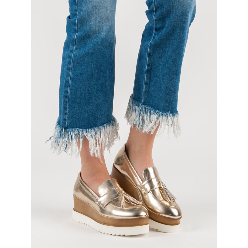 Corina Mocassins Golden Wedge dourado 1