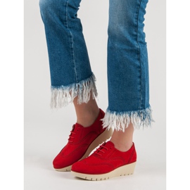 Corina Sapatos Red Wedge vermelho 1