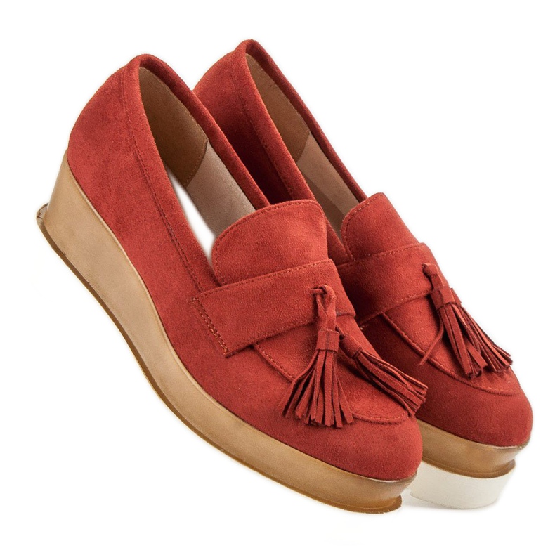 Corina Mocassins Red Wedge vermelho 2