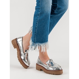 Corina Mocassins lacados cinza 2