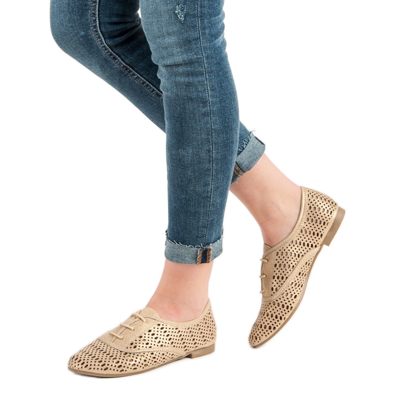 Corina Sapatos Abertos Dourados 1