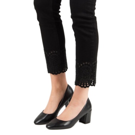 Ideal Shoes Bombas Pretas Clássicas preto 1