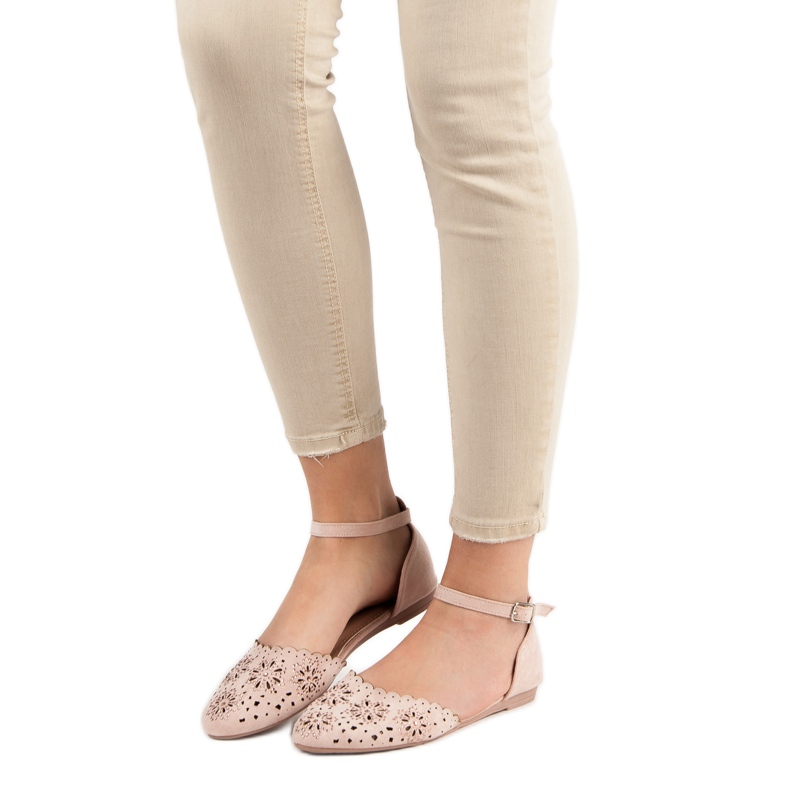 Laura Mode Bailarinas a céu aberto com cristais rosa 2