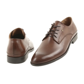 Sapatos de amarrar Badura para homem 7777 marrom castanho 4