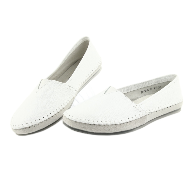 Mocassim feminino Filippo 031 branco cinza 3