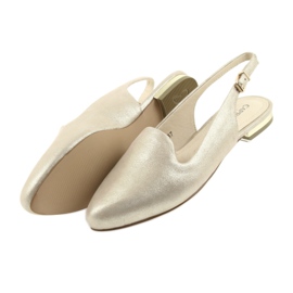Sapatos femininos Caprice lordsy golden 29400 dourado 4