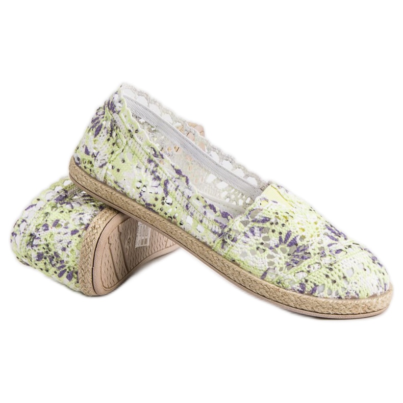 Sweet Shoes Slipons de renda multicolorido 1