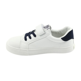 Tênis de velcro Big Star 374107 branco azul marinho 2