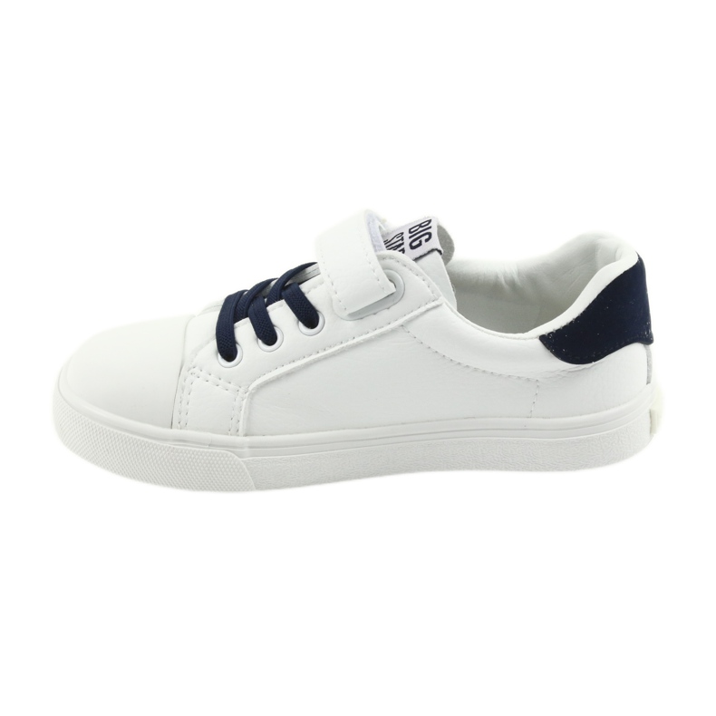 Tênis de velcro Big Star 374107 branco azul marinho 2